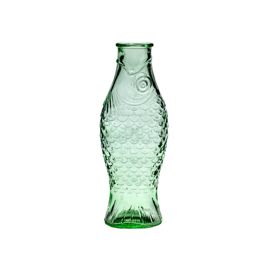 Serax Fish & Fish Transparant Bottle - 1.0L, Green