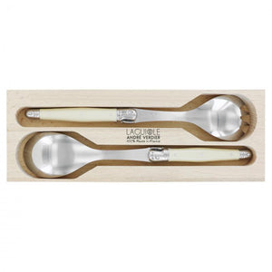 André Verdier Laguiole Debutant Ivory Salad Set - 2 Piece