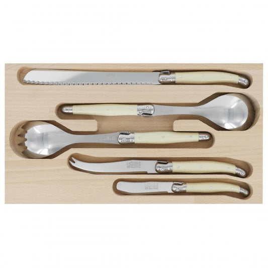 André Verdier Laguiole Debutant Ivory Host Set - 5 Piece