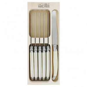 André Verdier Laguiole Debutant Ivory Dinner Knife - 6 Piece