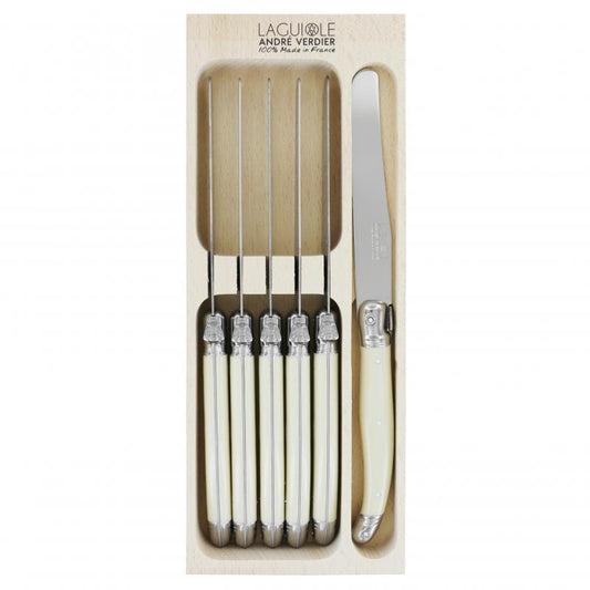 André Verdier Laguiole Debutant Ivory Dinner Knife - 6 Piece