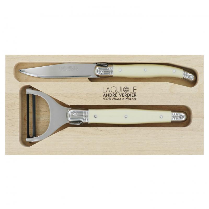 André Verdier Laguiole Debutant Ivory Preparation Set - 2 Piece