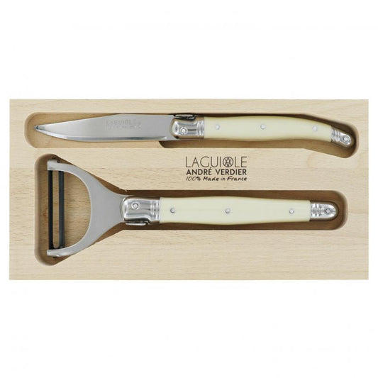 André Verdier Laguiole Debutant Ivory Preparation Set - 2 Piece