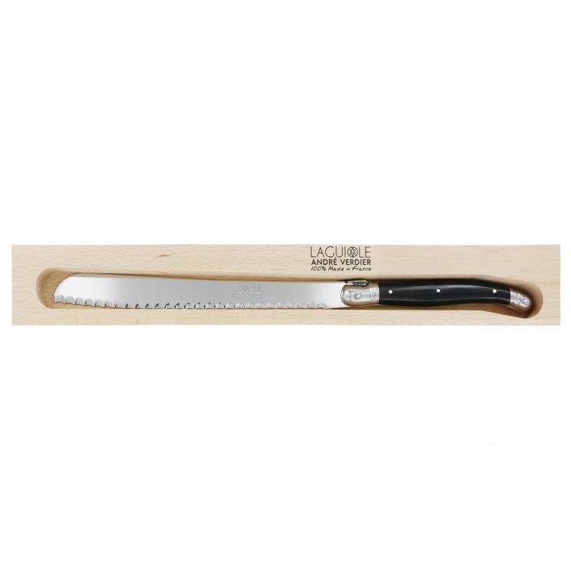 André Verdier Laguiole Debutant Black Bread Knife - 1 Piece