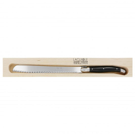 André Verdier Laguiole Debutant Black Bread Knife - 1 Piece