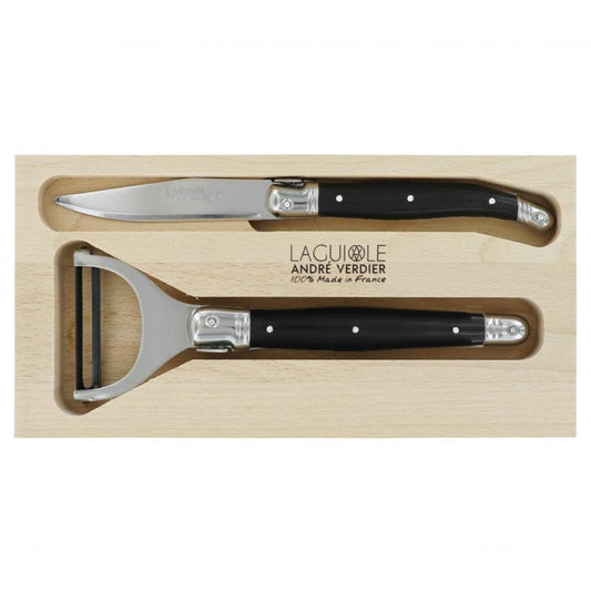 André Verdier Laguiole Debutant Black Preparation Set - 2 Piece