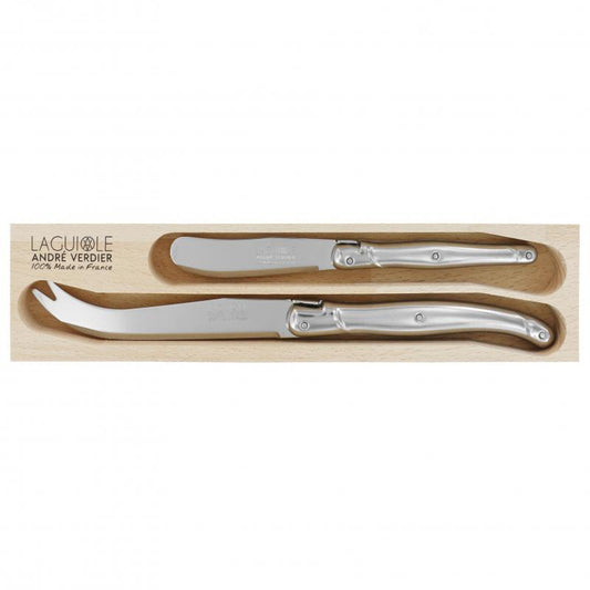 André Verdier Laguiole Debutant Inox Cheese Set - 2 Piece