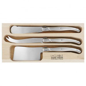 André Verdier Laguiole Debutant Inox Cheese Set with Sandwich Knife - 3 Piece