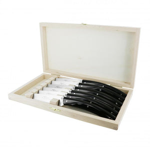 André Verdier Le Thiers Elegance Black Steak Knife - 6 Piece