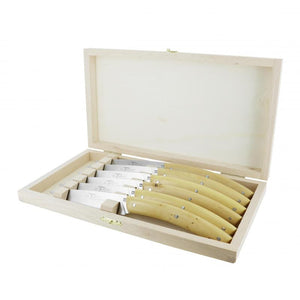 André Verdier Le Thiers Elegance Boxwood Steak Knife - 6 Piece