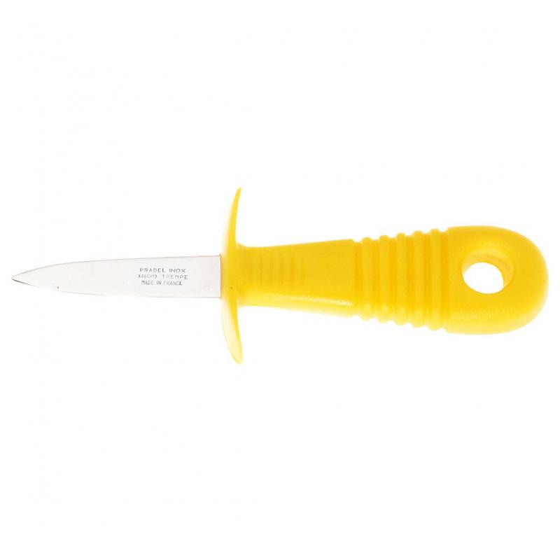 André Verdier Poseidon Oyster Knife 3mm with Guard - Yellow