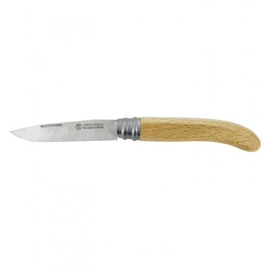 André Verdier A Virole L'Alpage Beech Folding Knife - 9.5cm