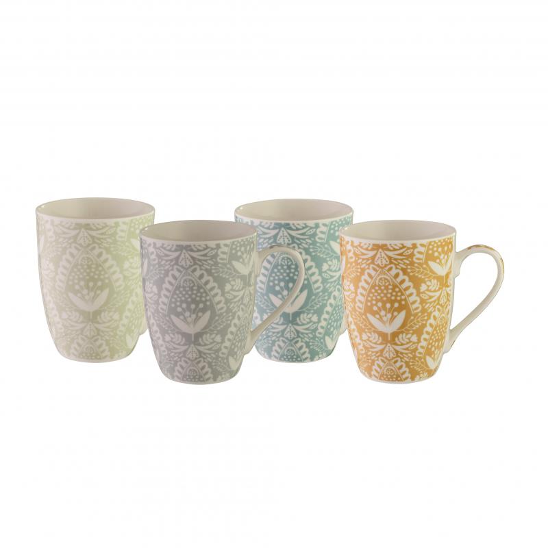 Bundanoon Coupe Mug Lace 355ml - Set of 4