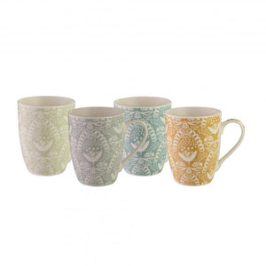 Bundanoon Coupe Mug Lace 355ml - Set of 4
