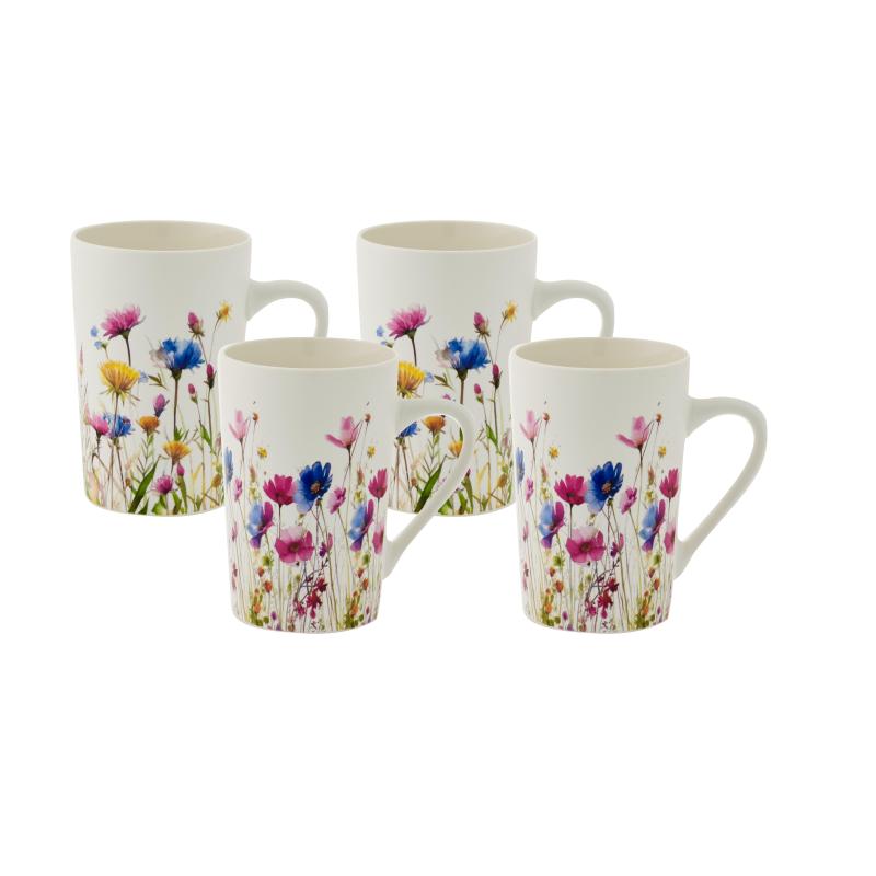 Bundanoon Tube Mug Meadow 385ml - Set of 4