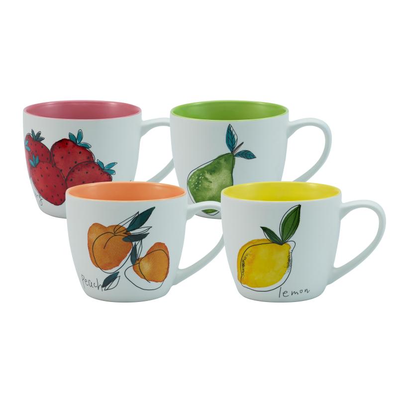 Bundanoon Mega Classic Mug Fruity 520ml - Set of 4