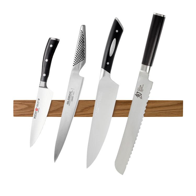 Cheftech Solid Magnetic Knife Rack 60cm - Oak