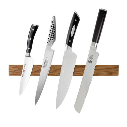 Cheftech Solid Magnetic Knife Rack 60cm - Oak