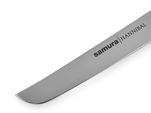 Samura HANNIBAL Steak Knife and Fork - Set for 4, White Handle - Kitchenly