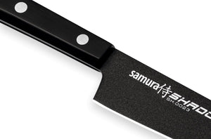 Samura SHADOW Non-Stick Coated Knife Set - Chef's Knife, Utility Knife, Paring Knife, Black - Kitchenly