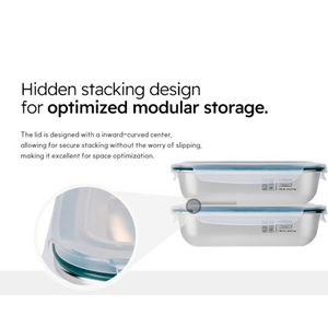 Cuitisan Simple Rectangle No.6 Container - 980ml