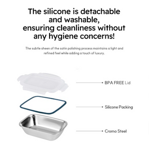 Cuitisan Simple Rectangle No.6 Container - 980ml