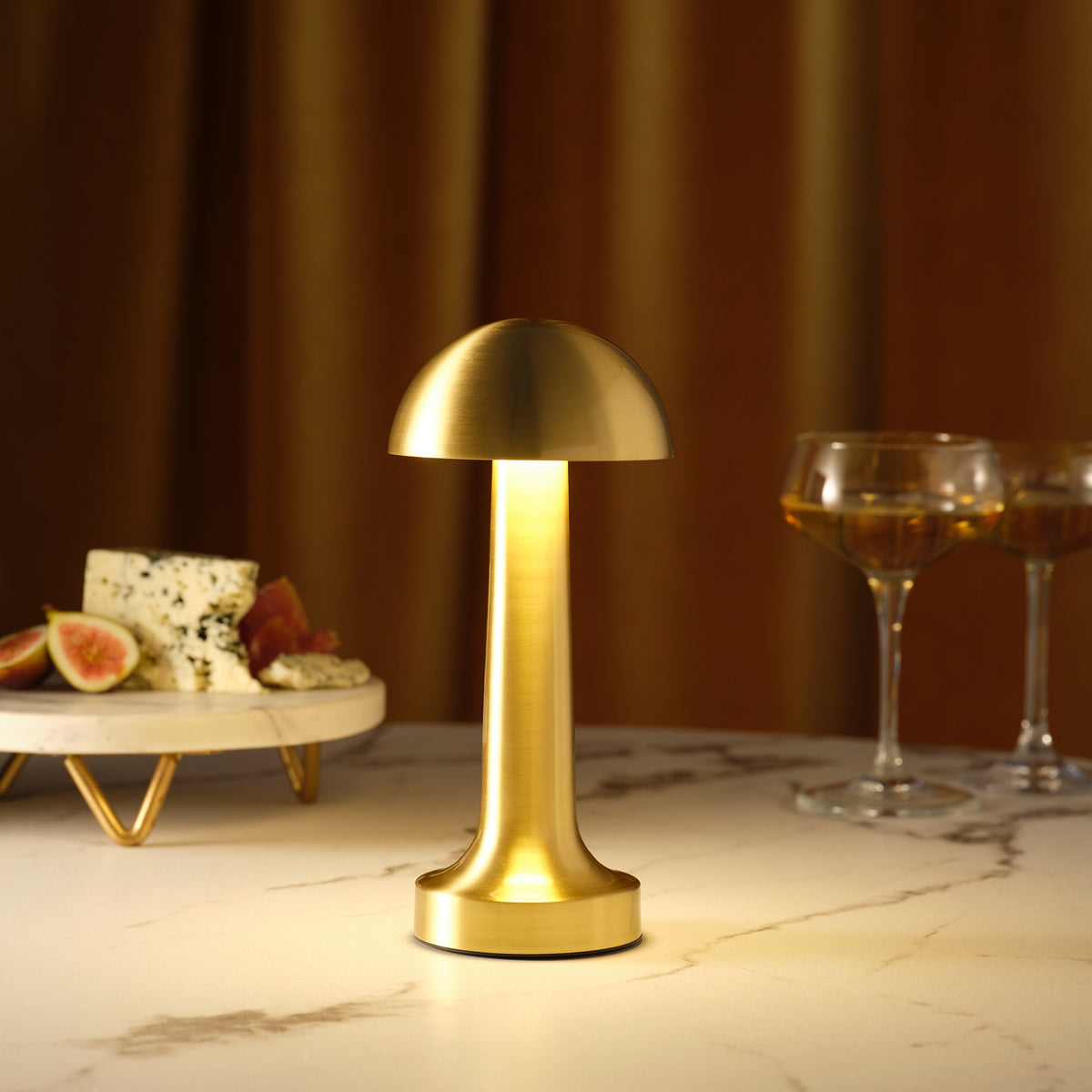 Tablekraft Ambience Thea Rechargeable Cordless LED Table Lamp