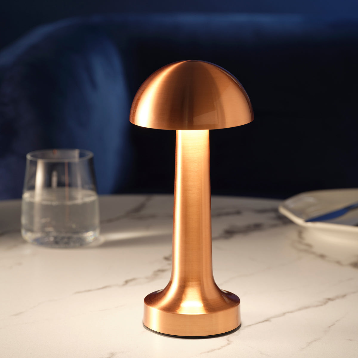 Tablekraft Ambience Thea Rechargeable Cordless LED Table Lamp