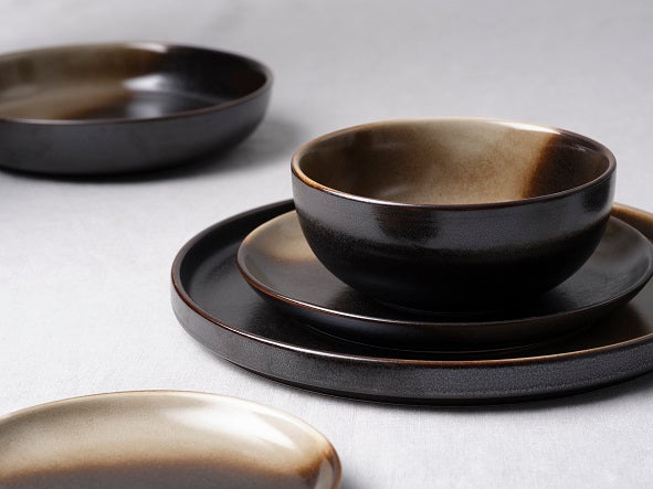 Tablekraft Urban Coffee Dust Round Coupe Plate - 160x23mm, Box of 6