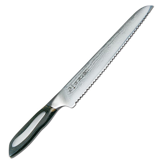 Tojiro Professional Flash Series Bread Knife Wavy Edge 24cm - Kitchenly