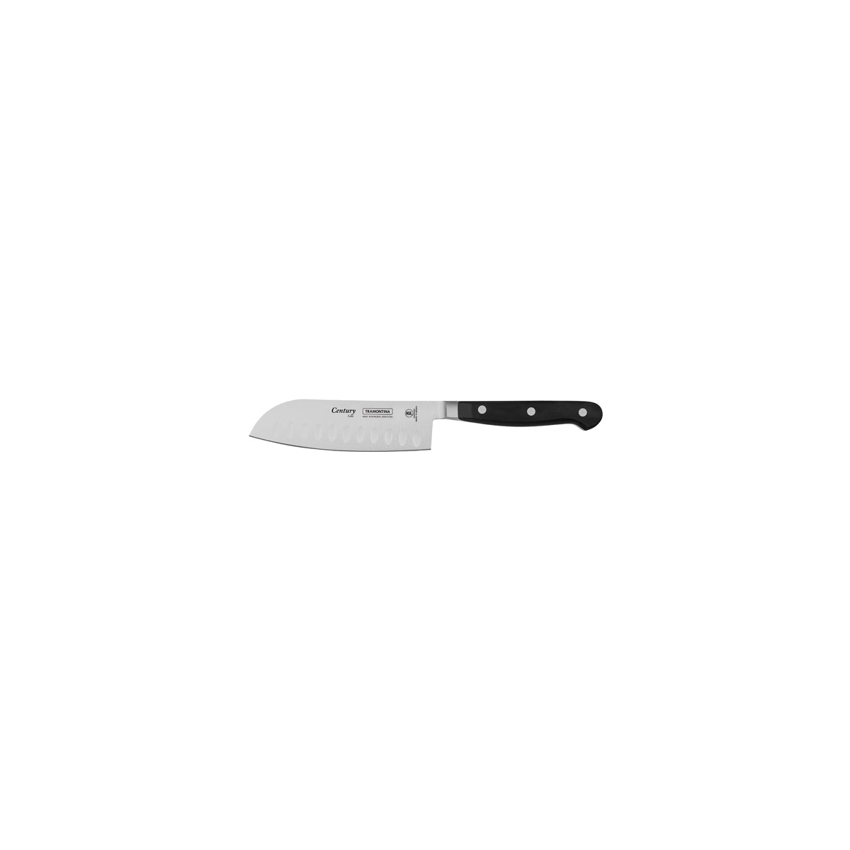 Tramontina Century Cooks Knife - Curved Blade, Forged Handle, 130mm, Black