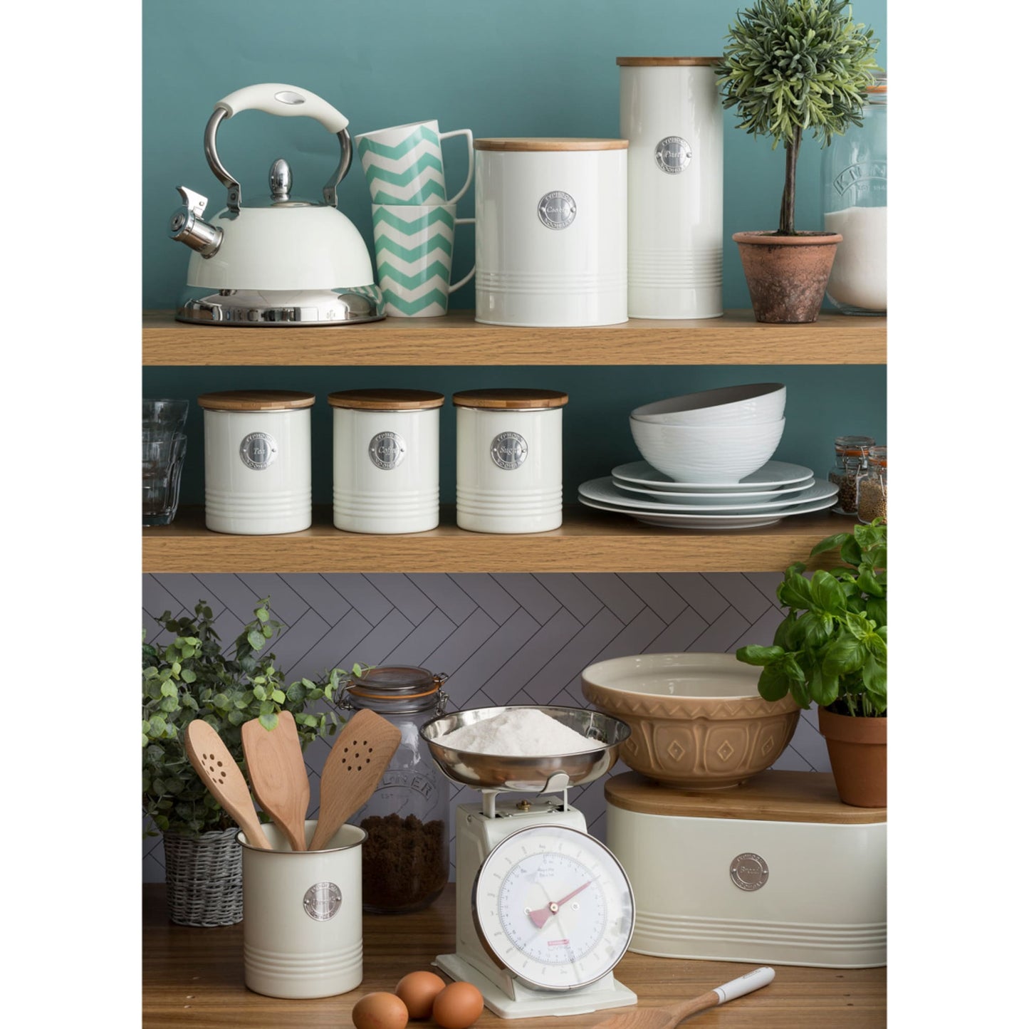 Typhoon Living Bread Bin Cream