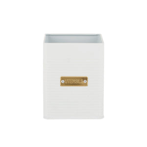 Typhoon Otto Square Utensil Pot White