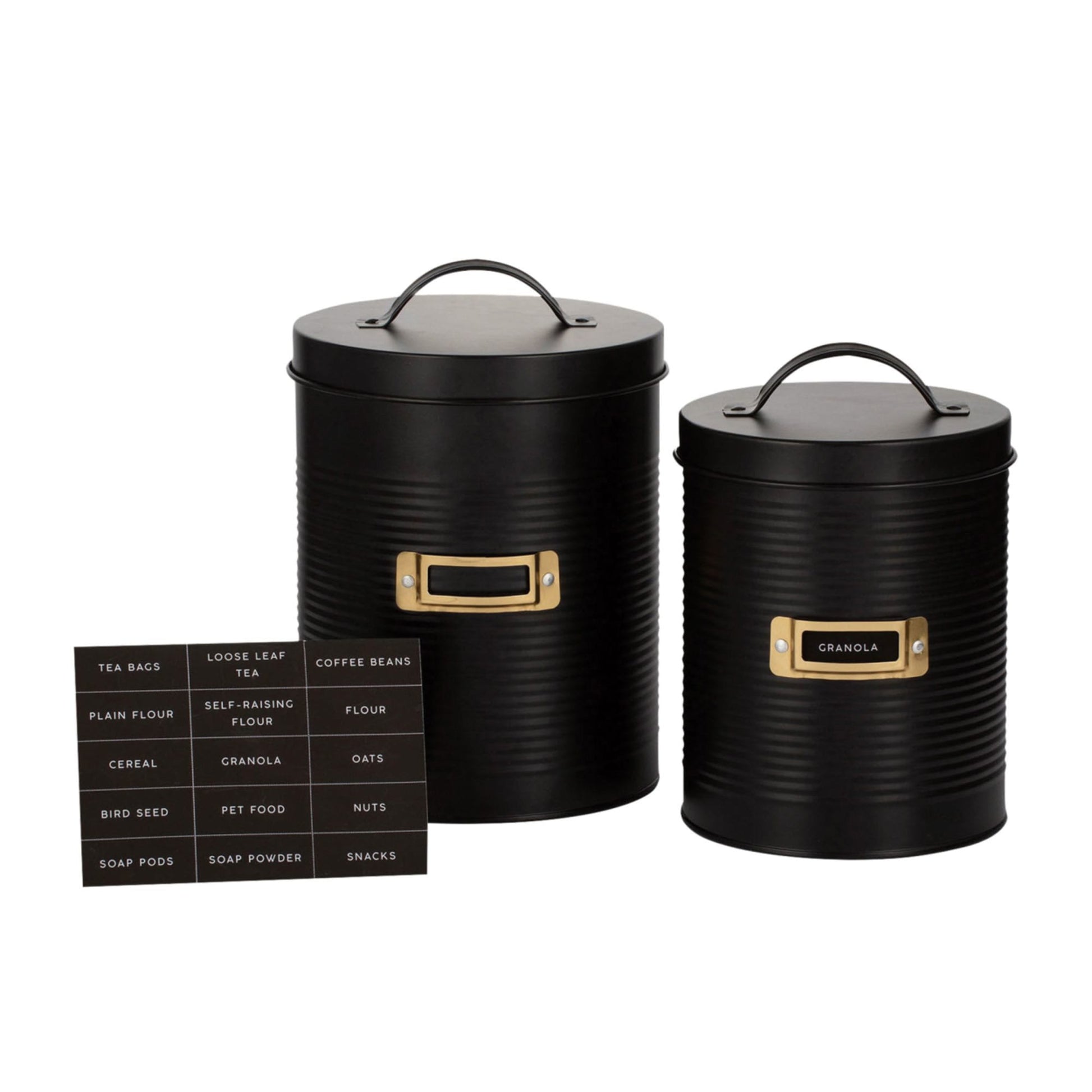 Typhoon Otto Storage Canister Set of 2 Black