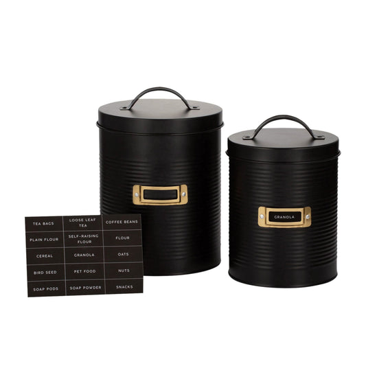 Typhoon Otto Storage Canister Set of 2 Black