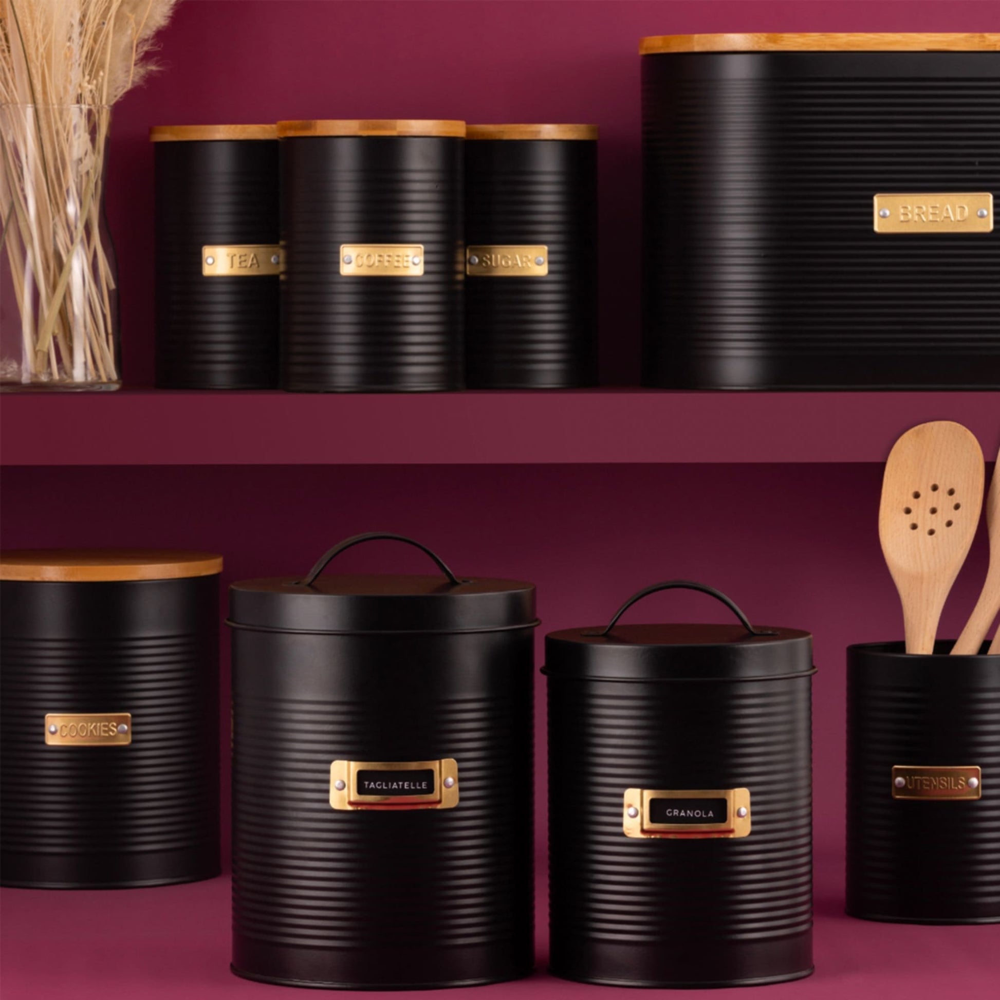 Typhoon Otto Storage Canister Set of 2 Black