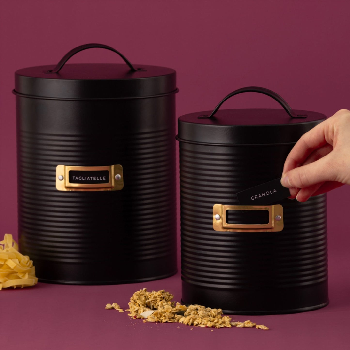 Typhoon Otto Storage Canister Set of 2 Black