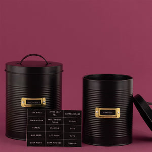Typhoon Otto Storage Canister Set of 2 Black