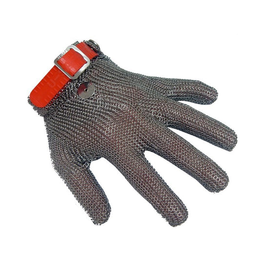 USafe 5 Finger Ambidextrous Glove Plastic Band Extra Large (XL) - Orange - Kitchenly