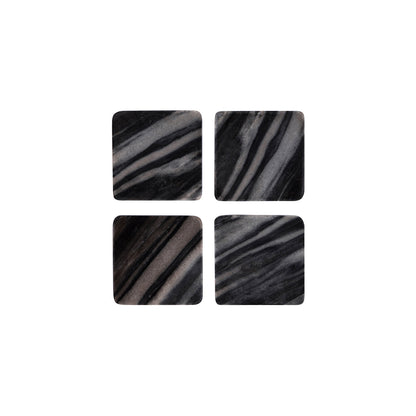 Zanzi Square Coaster 4pc Set - 100x100x15mm