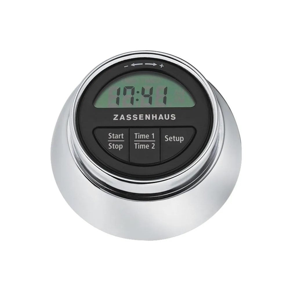 Zassenhaus SpeedDigital Kitchen Timer with Magnet Chrome 3x √ò 7cm - Kitchenly