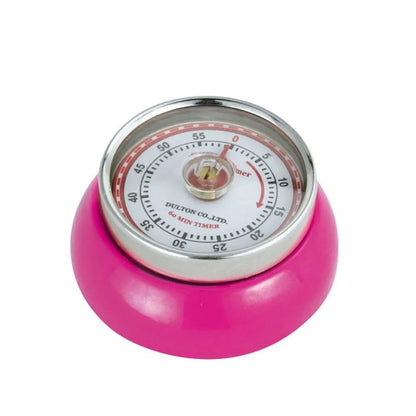 Zassenhaus Speed Kitchen Timer with MagnetEnameledSteelMagenta 3x√ò 7cm - Kitchenly