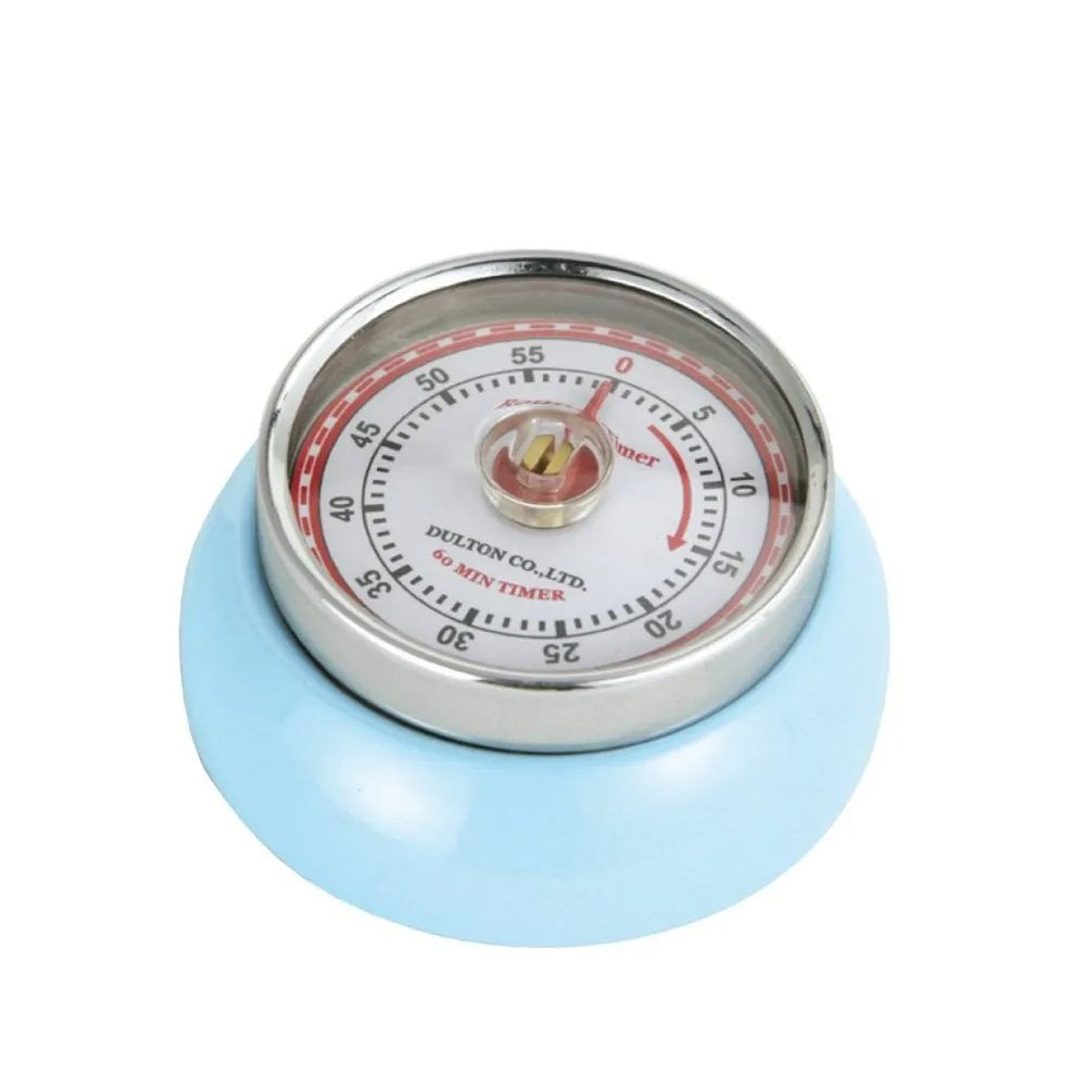 Zassenhaus Speed Kitchen Timer with MagnetEnameledSteelLightBlue 3x√ò 7cm - Kitchenly