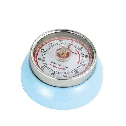 Zassenhaus Speed Kitchen Timer with MagnetEnameledSteelLightBlue 3x√ò 7cm - Kitchenly