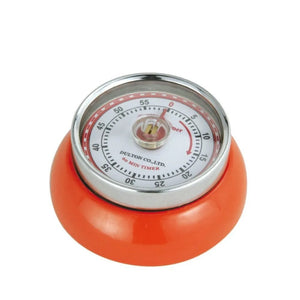 Zassenhaus Speed Kitchen Timer with MagnetEnameledSteelOrange 3x√ò 7cm - Kitchenly