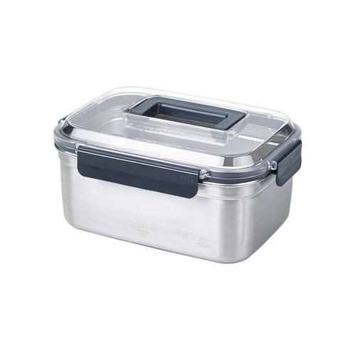 Glasslock ChefTopf Stainless Steel Food Storage Container Handy Rect. 3460ml