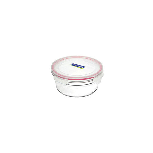 Glasslock  Oven Safe Tempered Glass 450ml Round Container