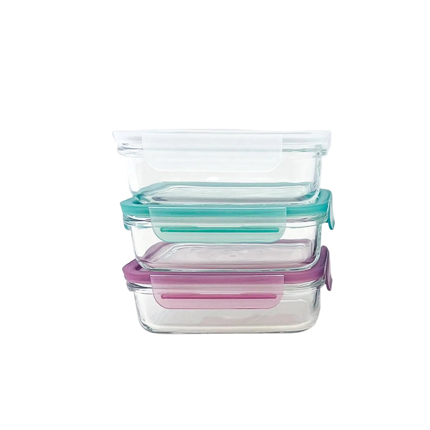Glasslock  3 Piece Classic Tempered Glass Set 400ml