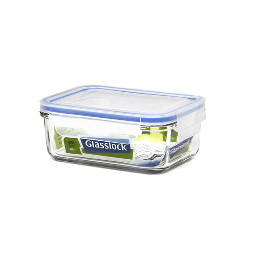 Glasslock Classic Tempered Glass 715ml Rectangle Glass Container