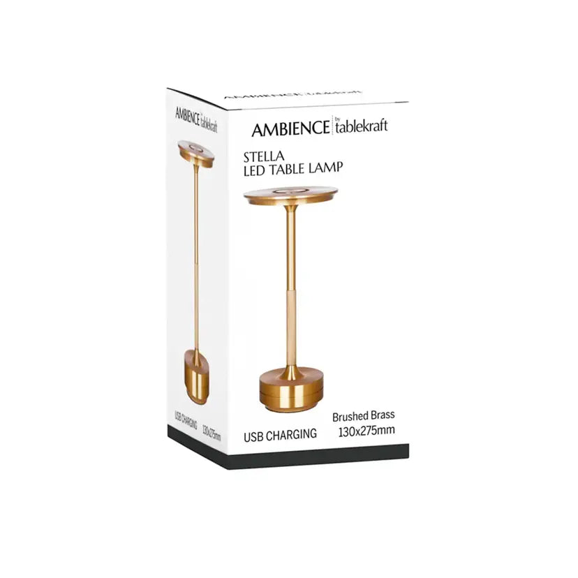 Tablekraft Ambience Stella Cordless LED Table Lamp Oxide Black - 5000mAh